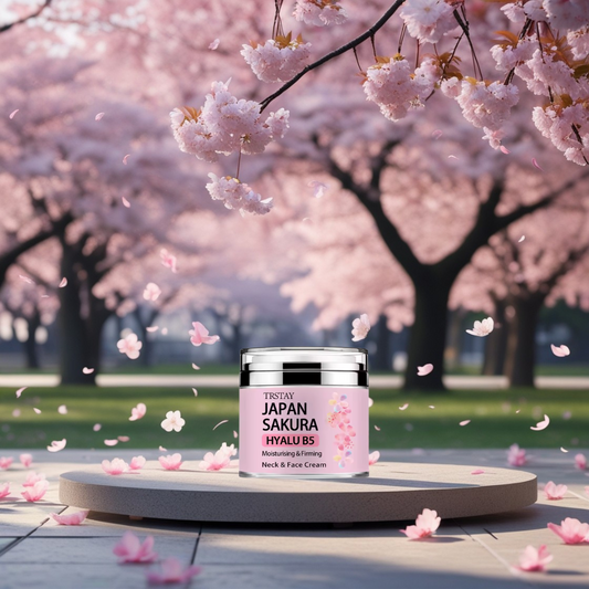 Crème à l'essence de Sakura du Japon, crème tonifiante à l'acide hyaluronique